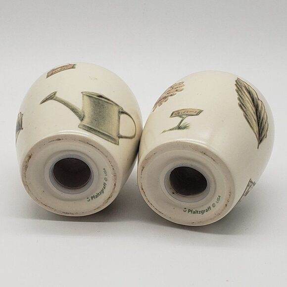 Pfaltzgraff Vintage 1996 Naturewood Pattern Stoneware Salt & Pepper Shaker Set - Picture 3 of 10